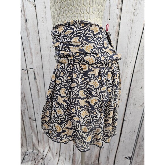 DMS Women's 38 ISABEL MARANT ETOILE Hilari Skirt in Viscose Silky Ruffle Black - Picture 5 of 9